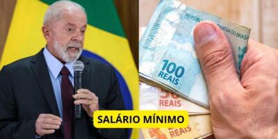 Presidente Lula / Salário mínimo - Montagem TVFOCO