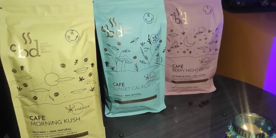 Produtos da marca CBD Café Blends do Brasil foram proibidos pela Anvisa (Foto: Reprodução/ Internet)