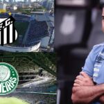 Fábio Carille tem baixa para o jogod do Santos contra o Palmeiras - Montagem Tv Foco