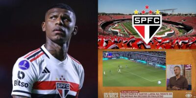 Souza fala de xerifão melhor que Arboleda no São Paulo - Montagem Tv Foco