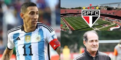 Muricy Ramalho faz confirmação de Di Maria no São Paulo  - Montagem Tv Foco