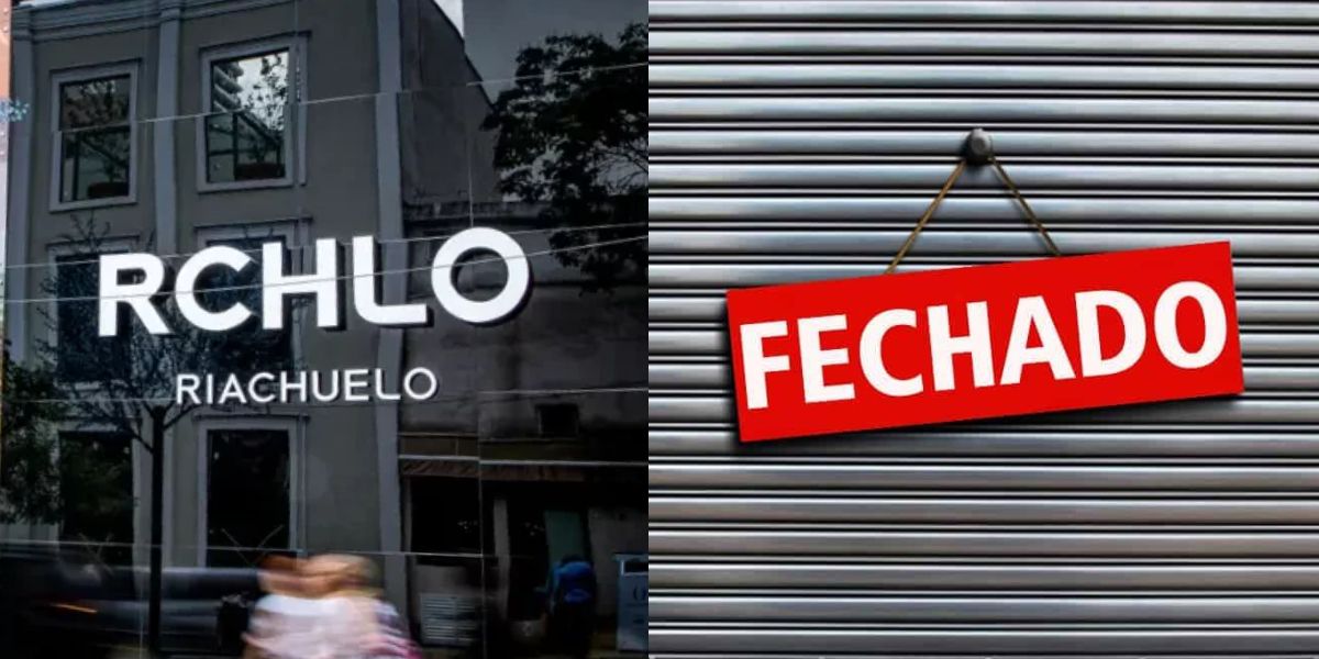 Unidade da Riachuelo e loja fechada (Fotos: Reproduções / Marcelo Beltrão/Exame/ Canva)