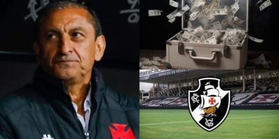 vVasco anuncia maior contrato de sua história por 150 milhões de reais - Montagem Tv Foco