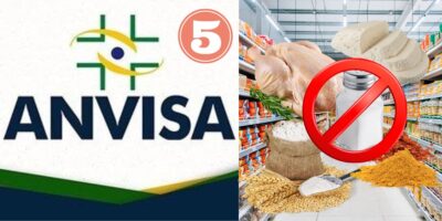 Logo da Anvisa e produtos retirados dos mercados (Foto: Reprodução / Canva)