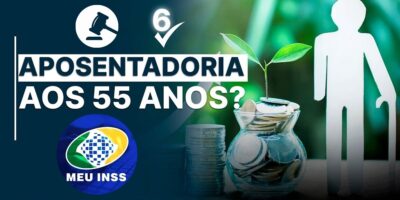 Aposentadoria aos 55 anos pelo INSS (Foto: Reprodução / Canva)