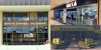 Banco Central com alerta para a poupança Caixa e Banco do Brasil (Reprodução: Montagem TV Foco)