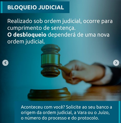 Bloqueio judicial é um dos alertas feitos pelo Banco Central (Foto: Reprodução / Instagram)