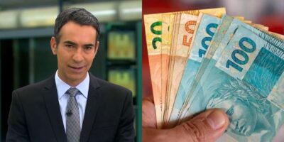 César Tralli deu notícia aos beneficiários (Foto: TV Globo / iStock)