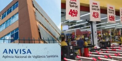 Anvisa fiscaliza e proÍbe produtos de supermercado de SP (Reprodução: Montagem TV Foco)