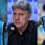 Soteldo, Renato Gaúcho e Diego Costa no Grêmio (Foto: Divulgação)