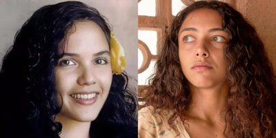 Tereza Seiblitz e Alice Carvalho: Joana na primeira versão e no remake de Renascer (Foto: Reprodução / Globo / Montagem TV Foco)