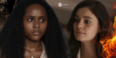 Santinha e Eliana em Renascer (Foto: Reprodução / Globo / Montagem TV Foco)