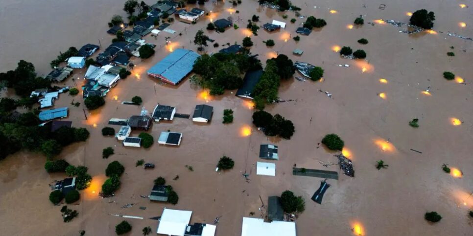 Regiões do Rio Grande do Sul são afetadas pelas chuvas (Reprodução/Agência Brasil)