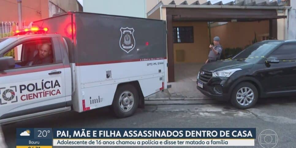 Casa onde ocorreu o crime (Reprodução/G1)