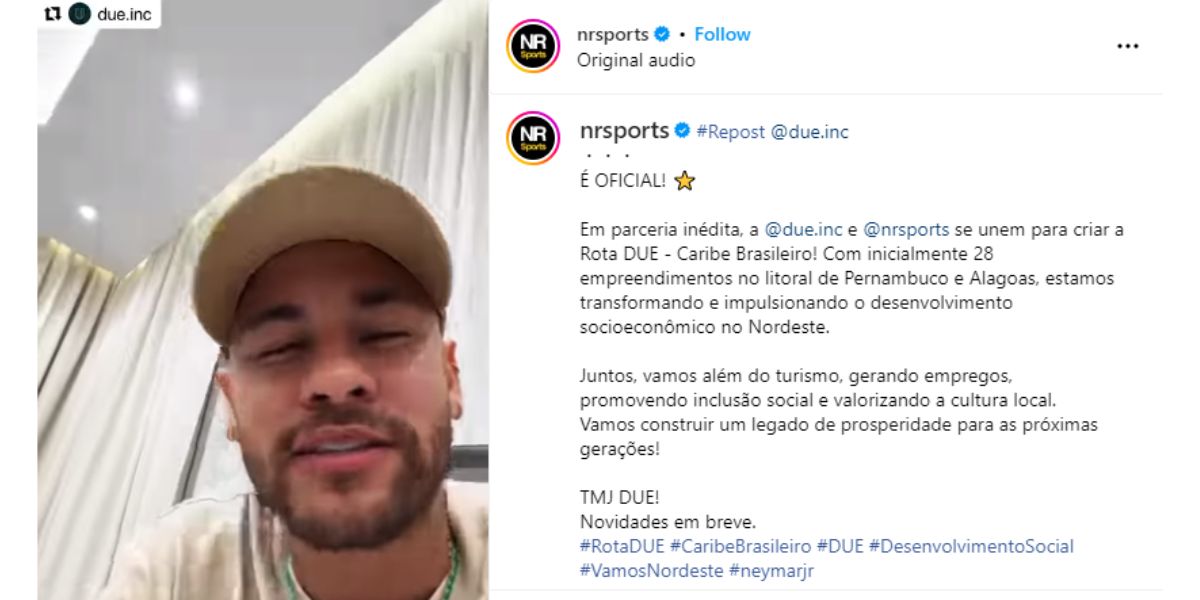 Anúncio da NSports (Reprodução/Instagram)