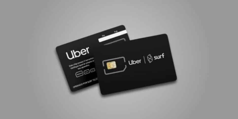 Cartão do Uber Chip (Reprodução/TeleSíntese)