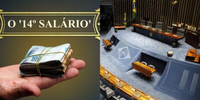 Veja a real situação do 14° salário divulgada pelo Senado (Reprodução: Montagem TV Foco)