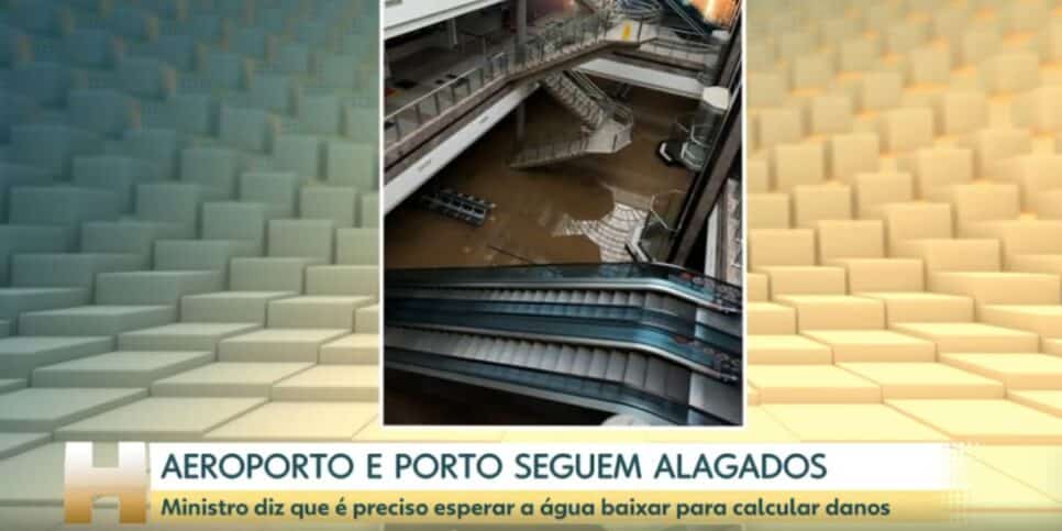 Aeroporto Salgado Filho, em Porto Alegre (Foto: Reprodução / Globo)