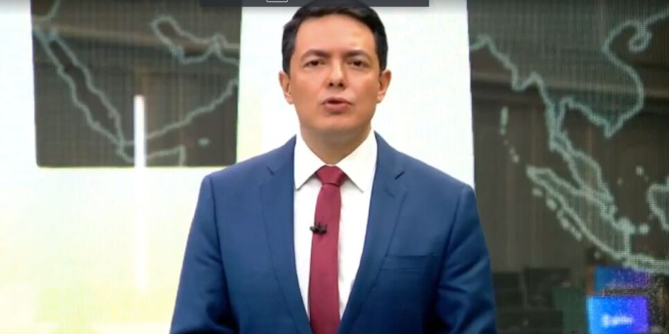 Alan Severiano durante o Jornal Hoje (Foto: Reprodução / Globo)