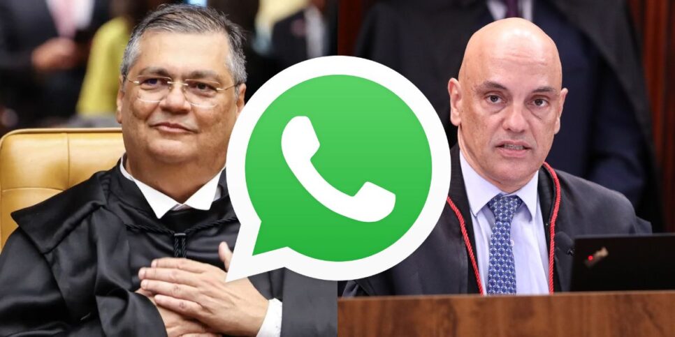 Alexandre de Moraes, Flavio Dino e Whatsapp (Reprodução - Internet)