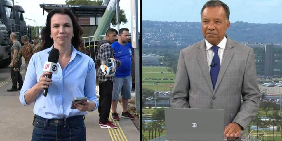 Ana Paula Araújo e Heraldo Pereira (Foto: Reprodução / Globo)