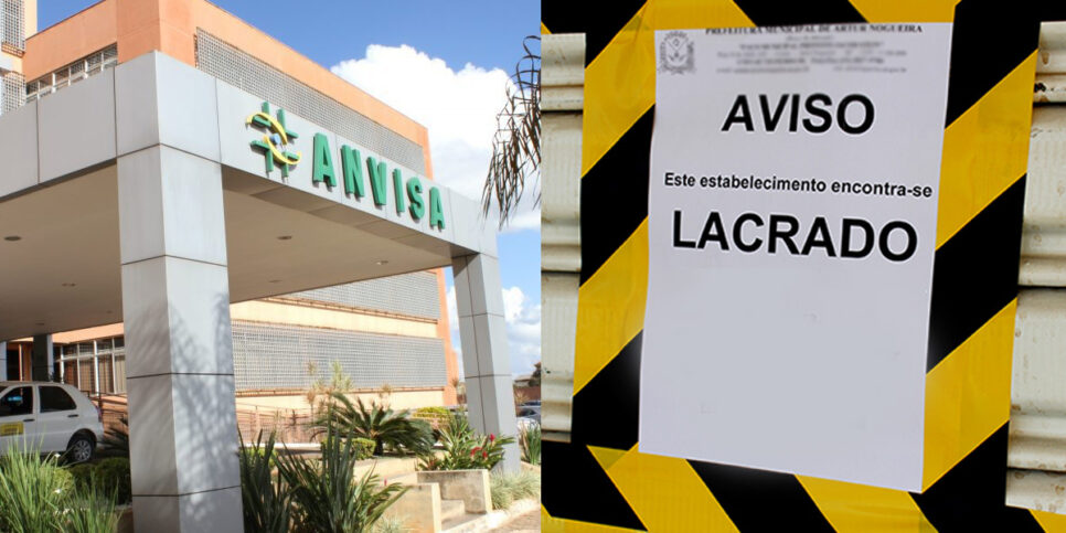 Anvisa - restaurantes lacrados (Foto: Reprodução, Montagem - TV Foco)