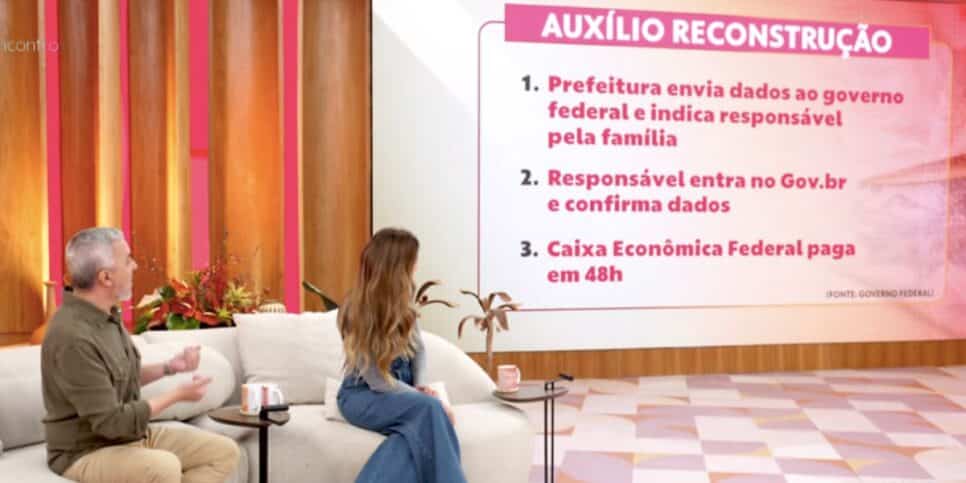 Auxílio Reconstrução (Foto: Reprodução / Globo)