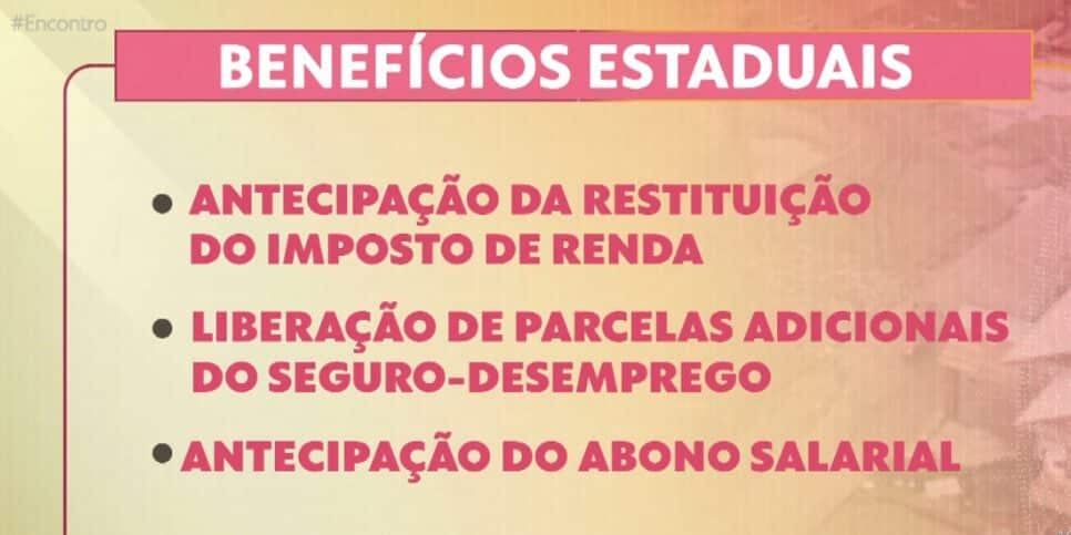 Benefícios Estaduais(Foto: Reprodução / Globo)