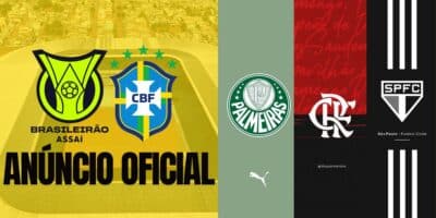 CBF, Brasileirão, anúncio oficial e Flamengo, Palmeiras e São Paulo (Reprodução - Internet)