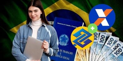 Banco do Brasil e Caixa Econômica federal se unem com liberação extraordinária a trabalhadores (Foto Reprodução/Montagem/Lennita/Tv Foco/Canva/Logo.Net/Freepik)