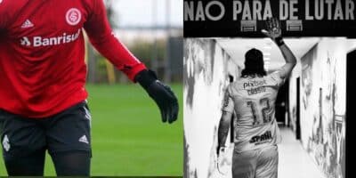 Carlos Miguel e Cássio no Corinthians (Reprodução - Internet)