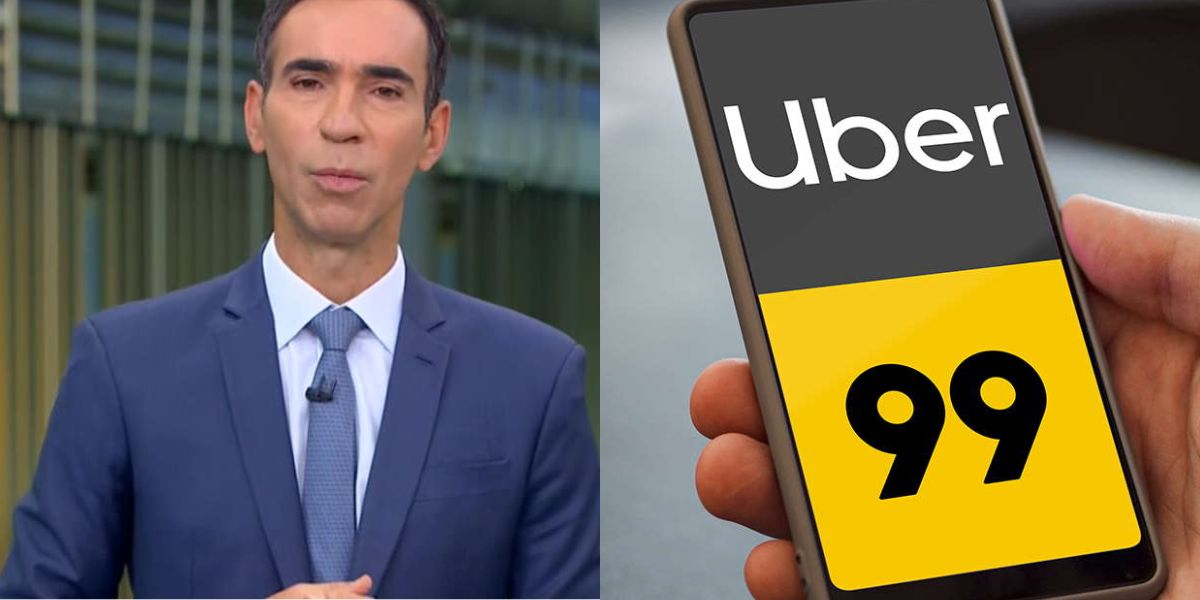 César Tralli / Uber / 99 - Montagem: TVFOCO