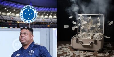 Ronaldo, dinheiro e Cruzeiro - Montagem Tv Foco