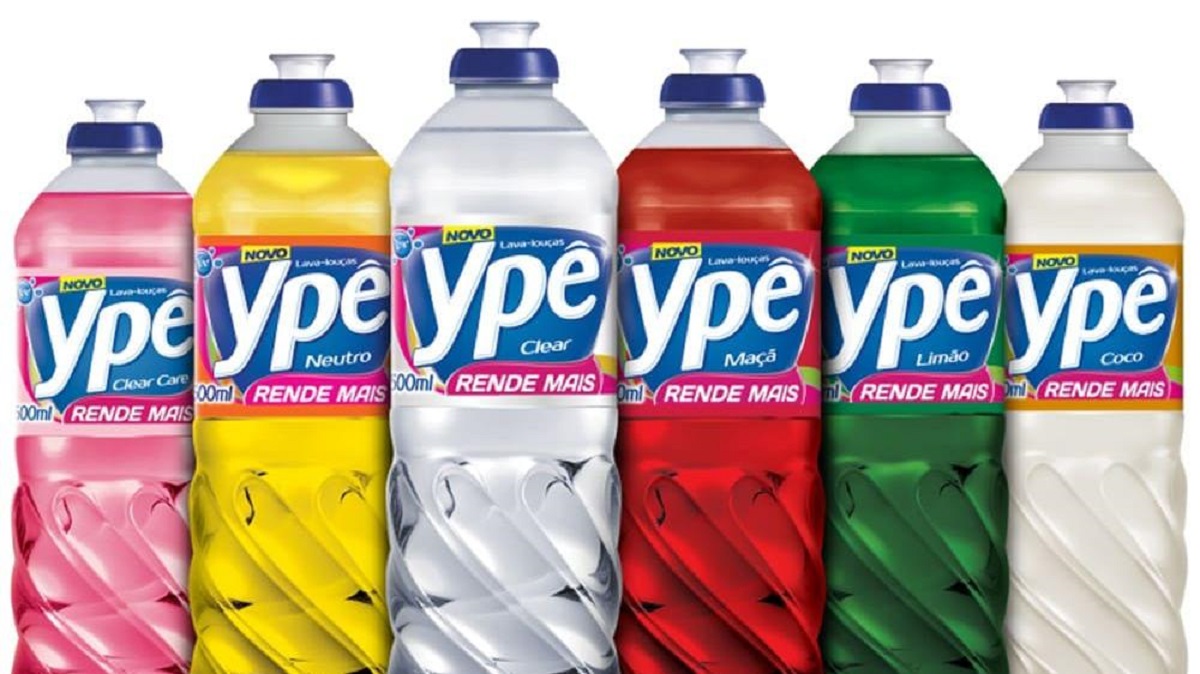 Todas as versões dos detergentes da Ypê foram atingidos pelo decreto da ANVISA (Foto Reprodução/Nutripão)