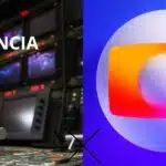 Emissora, escrito de falência e logo da Globo (Fotos: Reproduções / Canva / GloboPlay)