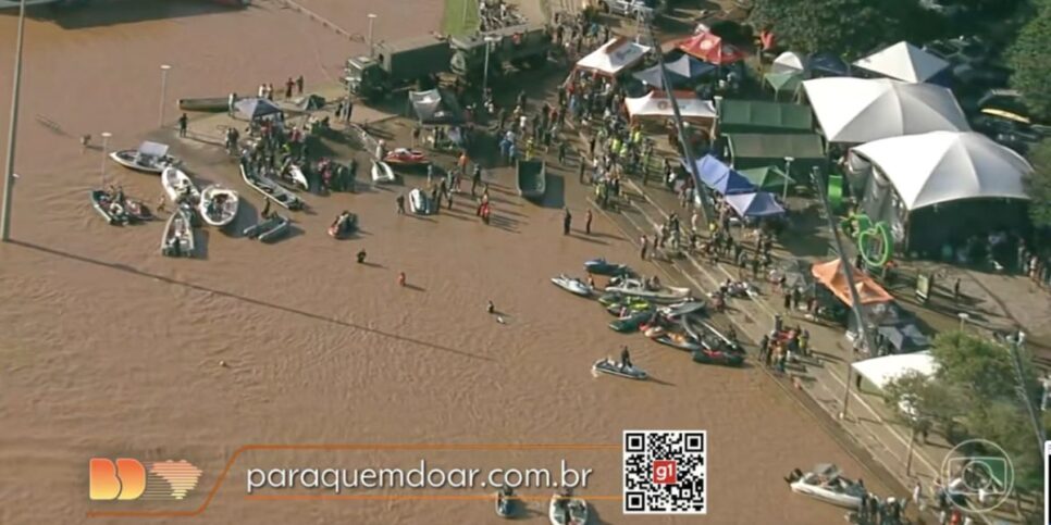 Enchentes no Rio Grande do Sul (Foto: Reprodução / Globo)