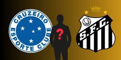 Escudos de Cruzeiro e Santos (Foto - Montagem TV Foco).