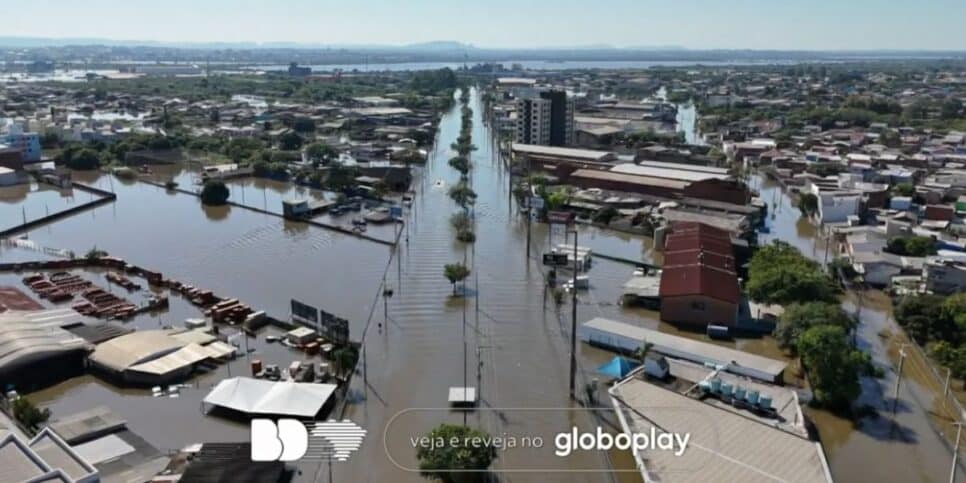 Estado de cidade no Rio Grande do Sul (Foto: Reprodução / Globo)