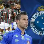 Fluminense com Fábio e time do Cruzeiro - Foto Reprodução Internet