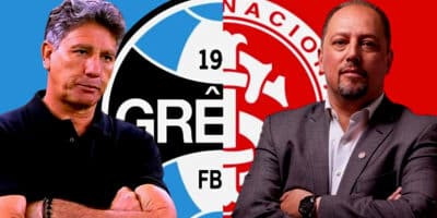 Internacional fecha maior contrato garantido por Barcellos e passado Grêmio, de Renato Gaúcho para trás (Foto Reprodução/Montagem/Lennita/Tv Foco/Canva/Pineacle)