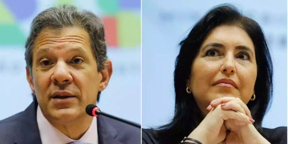 Haddad / Tebet - Montagem: TVFOCO