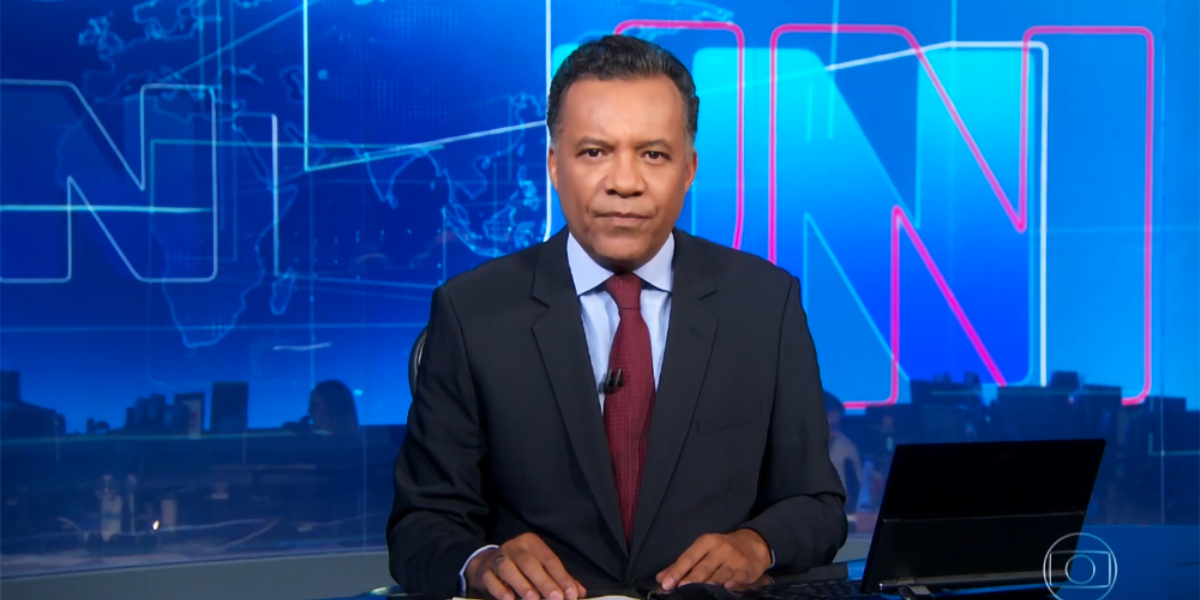 Heraldo Pereira no Jornal Nacional (Foto: Divulgação/ TV Globo)