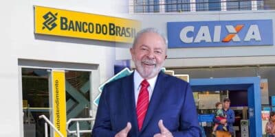 Lula e pagamento na Caixa e Banco do Brasil - Foto Reprodução Internet