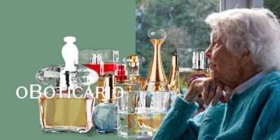 O Boticário, Perfumes e senhora idosa (Reprodução - Internet)