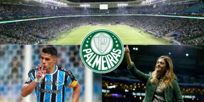 Abel Ferreira, Suárez e Palmeiras - Montagem Tv Foco