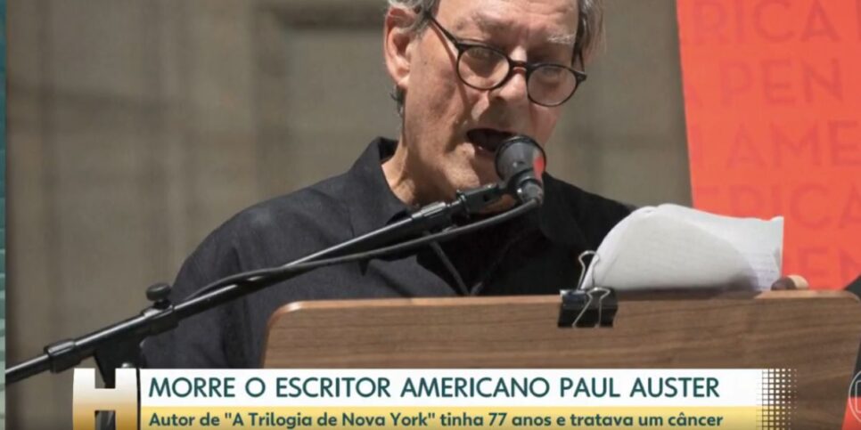 Paul Auster (Foto: Reprodução / Globo)