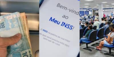 Pessoa sacando dinheiro / INSS / Pessoas no INSS - Montagem: TVFOCO