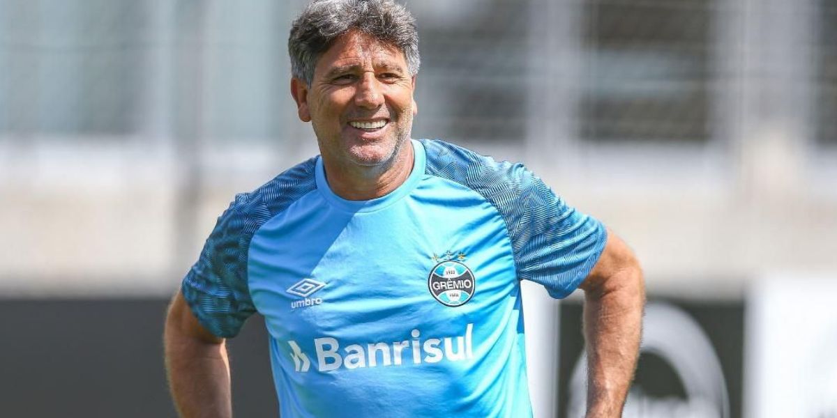 Renato Gaúcho no Grêmio -Foto: Lucas Uebel/Grêmio