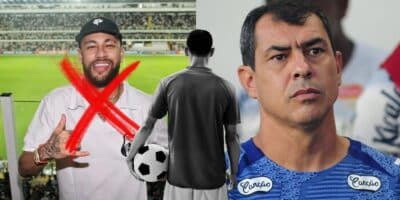 Santos com Neymar e Carille - Foto Reprodução Internet