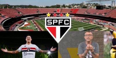 James, Neto e São Paulo - Montagem Tv Foco